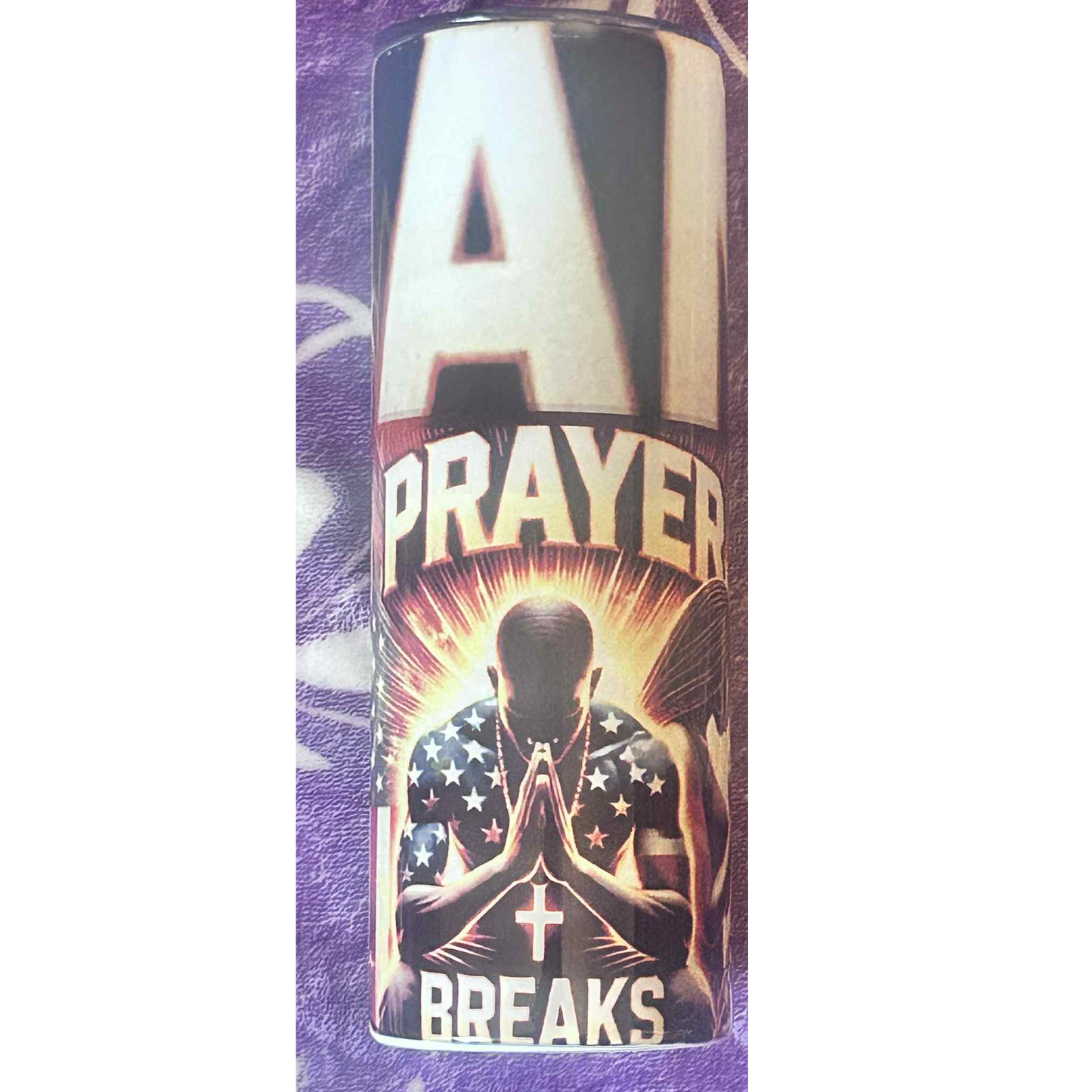 prayer breaks chains tumbler