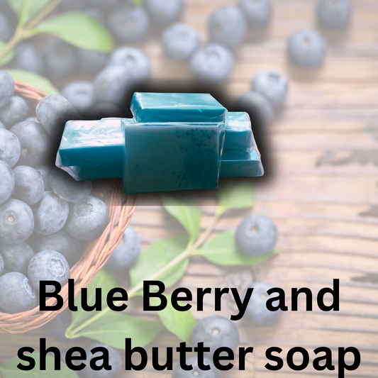 Blue Berry & Shea butter soap