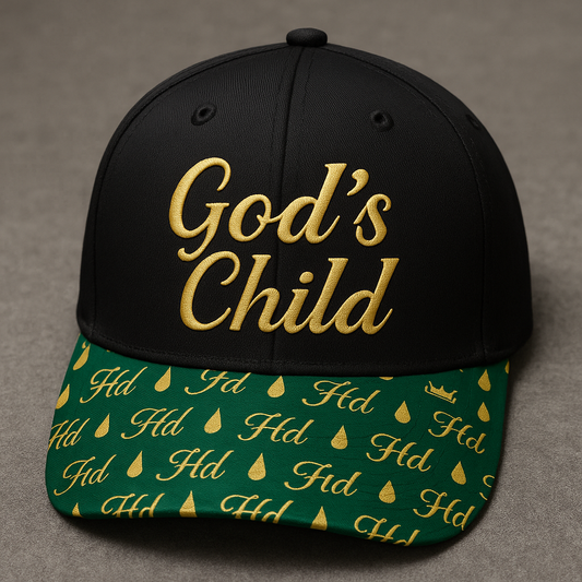 God’s Child – Black & Gold HD Crown Hat